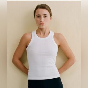 FLORE FLORE Hannah Tank in White NWT
